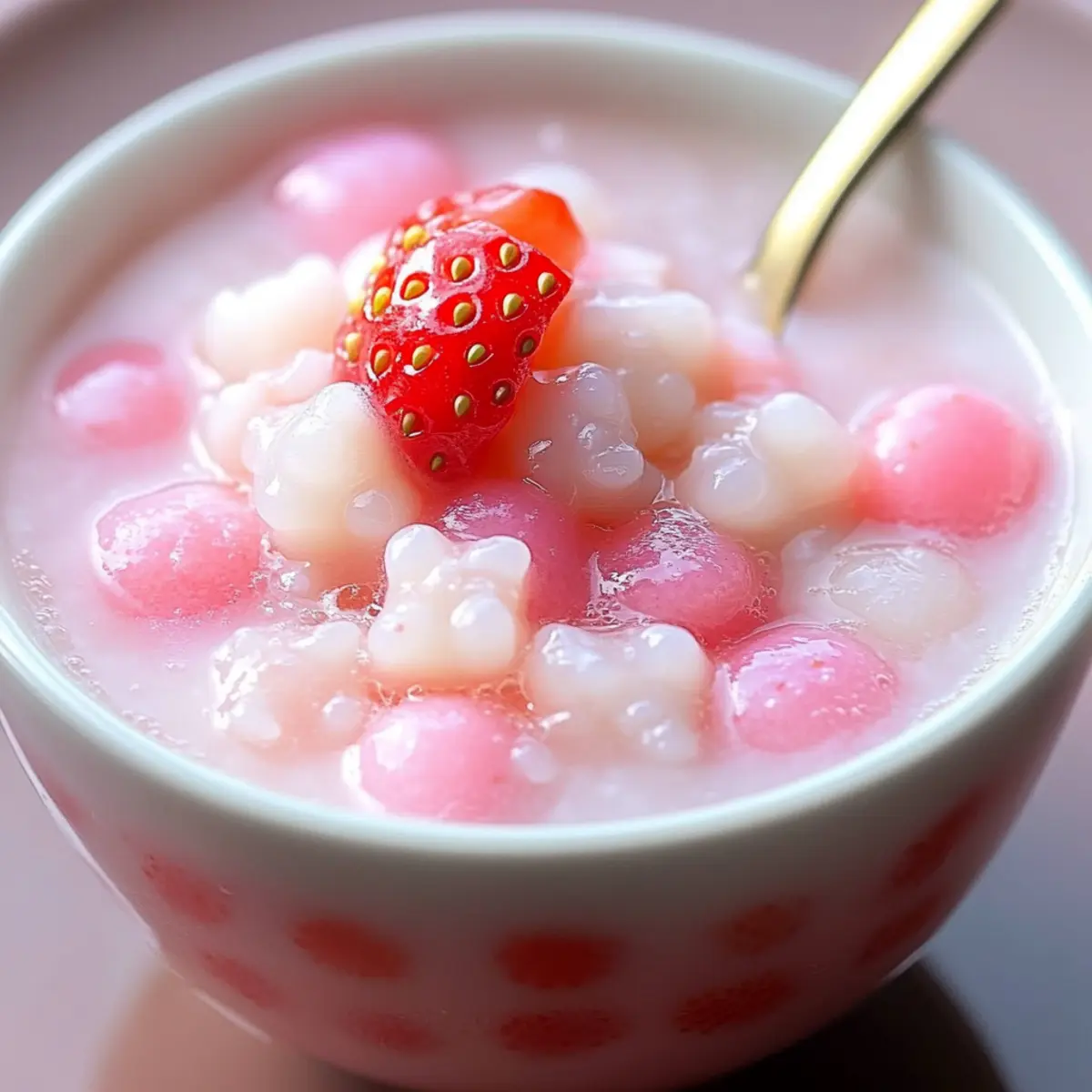 Strawberry Coconut Tapioca