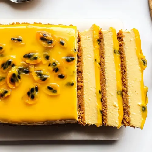 No Bake Passion Fruit Cheesecake