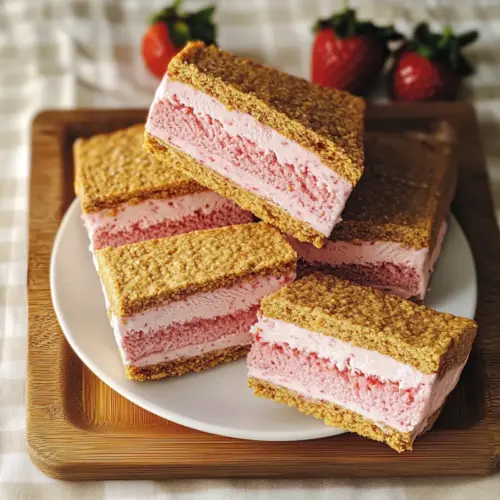 Strawberry Ice Cream Sandwiches
