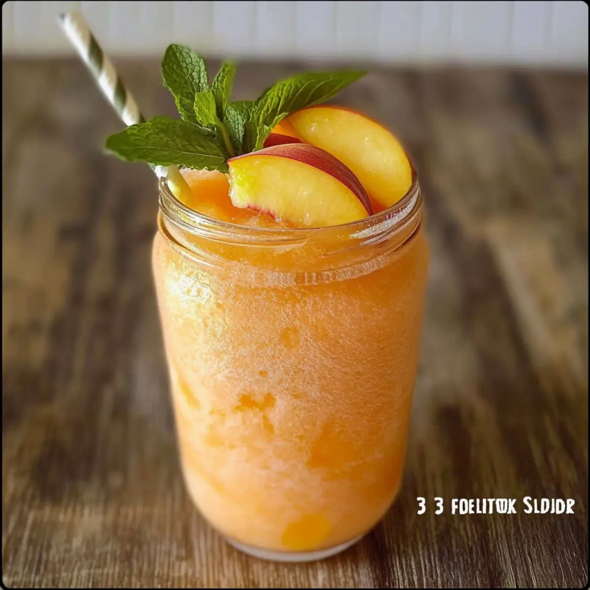 Peach Lemonade Slush