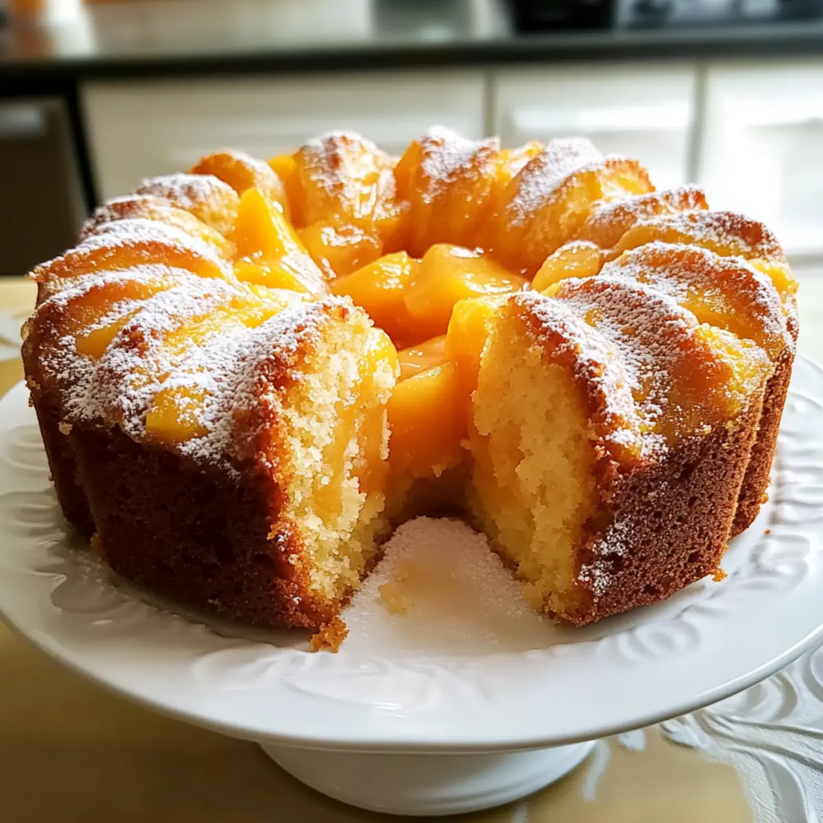 Peach Cobbler Pound Cake