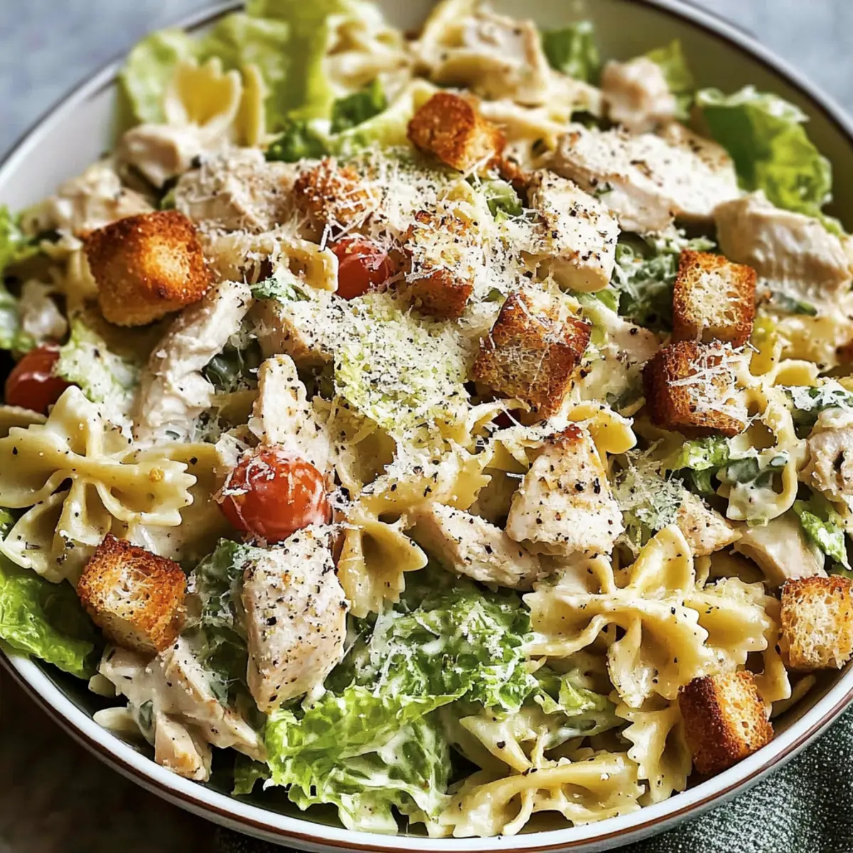 Chicken Caesar Pasta Salad