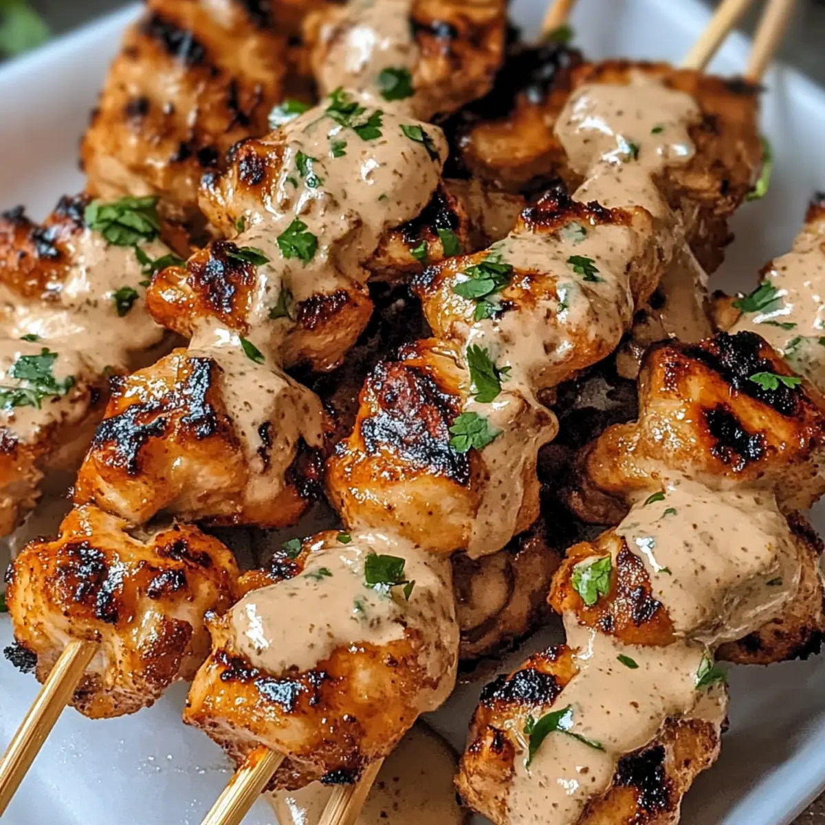 Bang Bang Chicken Skewers