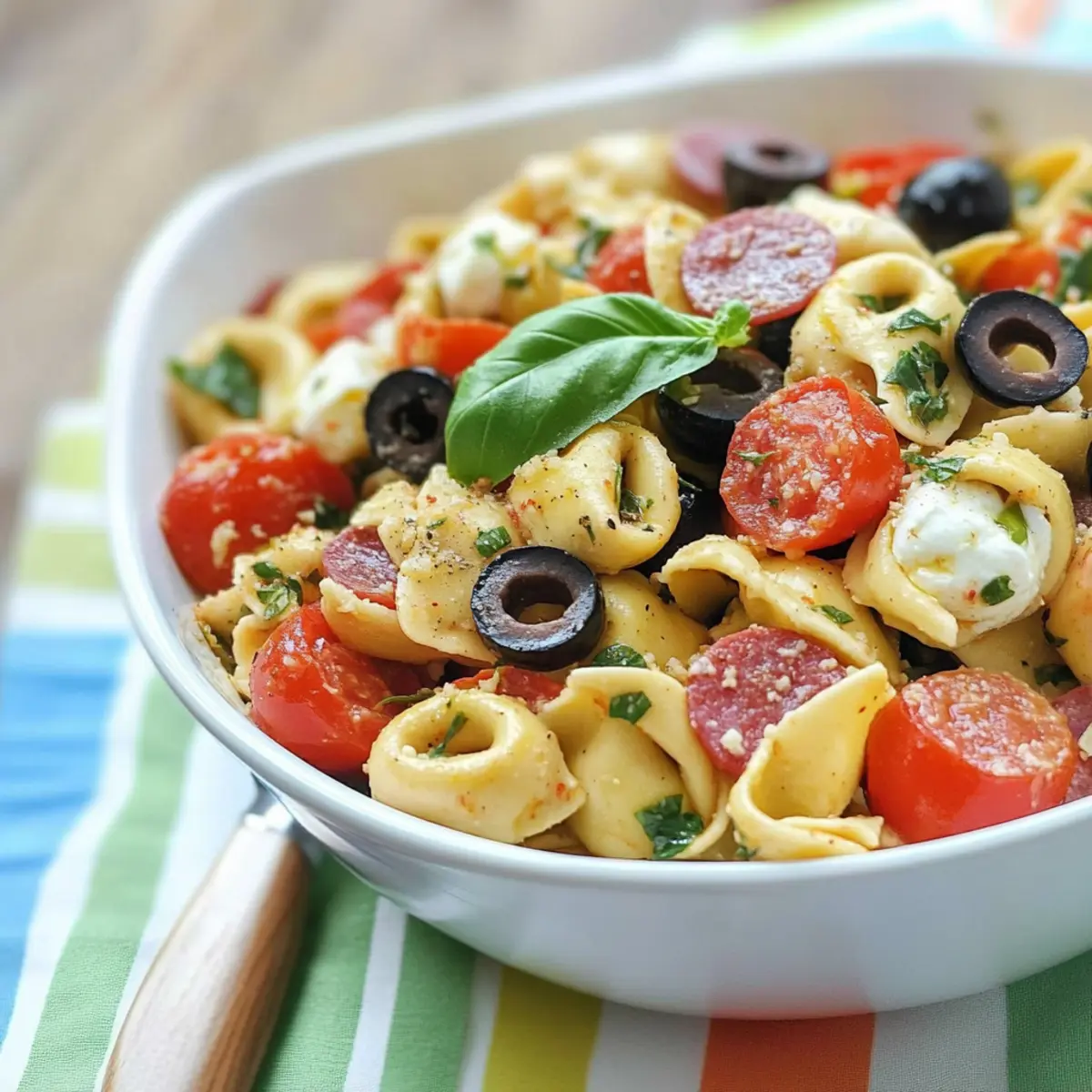 Roasted Red Pepper and Parmesan Tortellini Salad