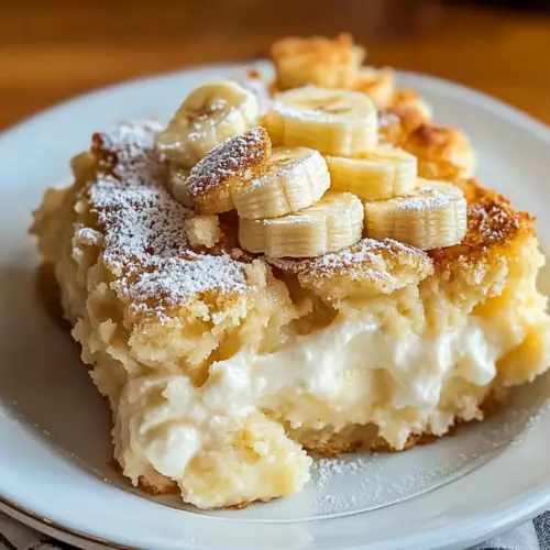 Banana Cream Cheese Cobbler