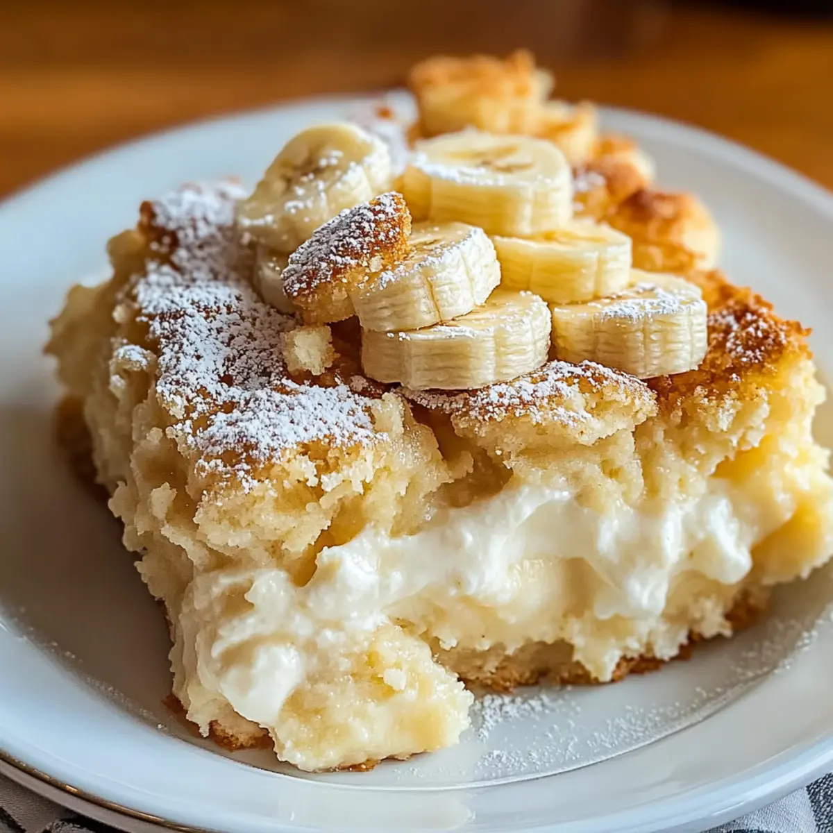 Banana Cream Cheese Cobbler