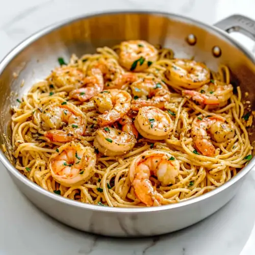 Old Bay Garlic Shrimp Pasta