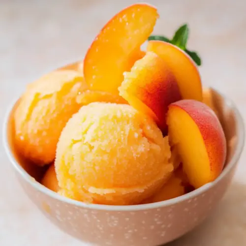 Perfect Peach Sorbet