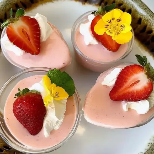 Strawberry Lemon Posset