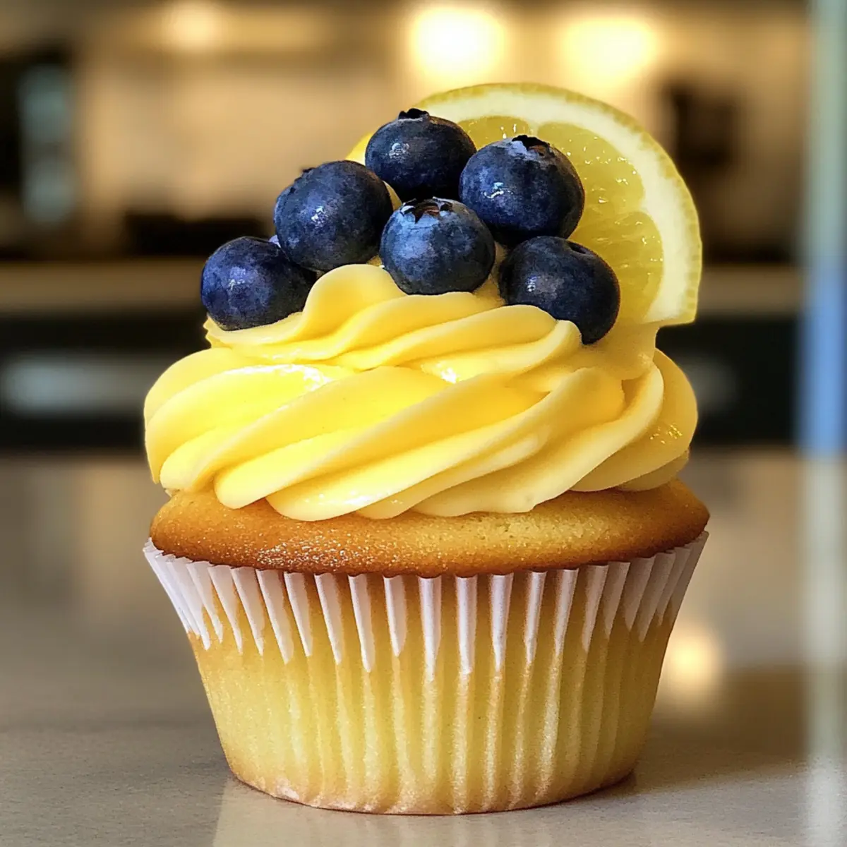 Blueberry Lemonade Cupcakes