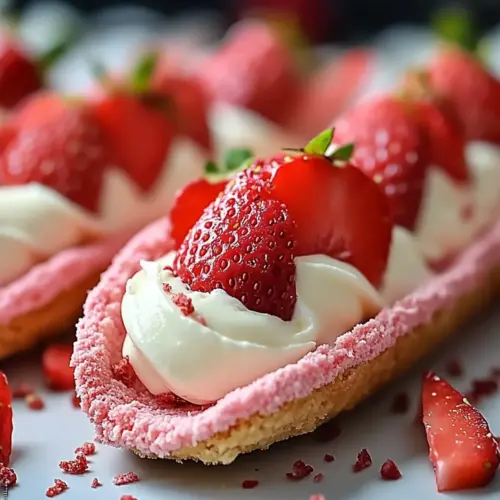 Strawberry Cookie Boats
