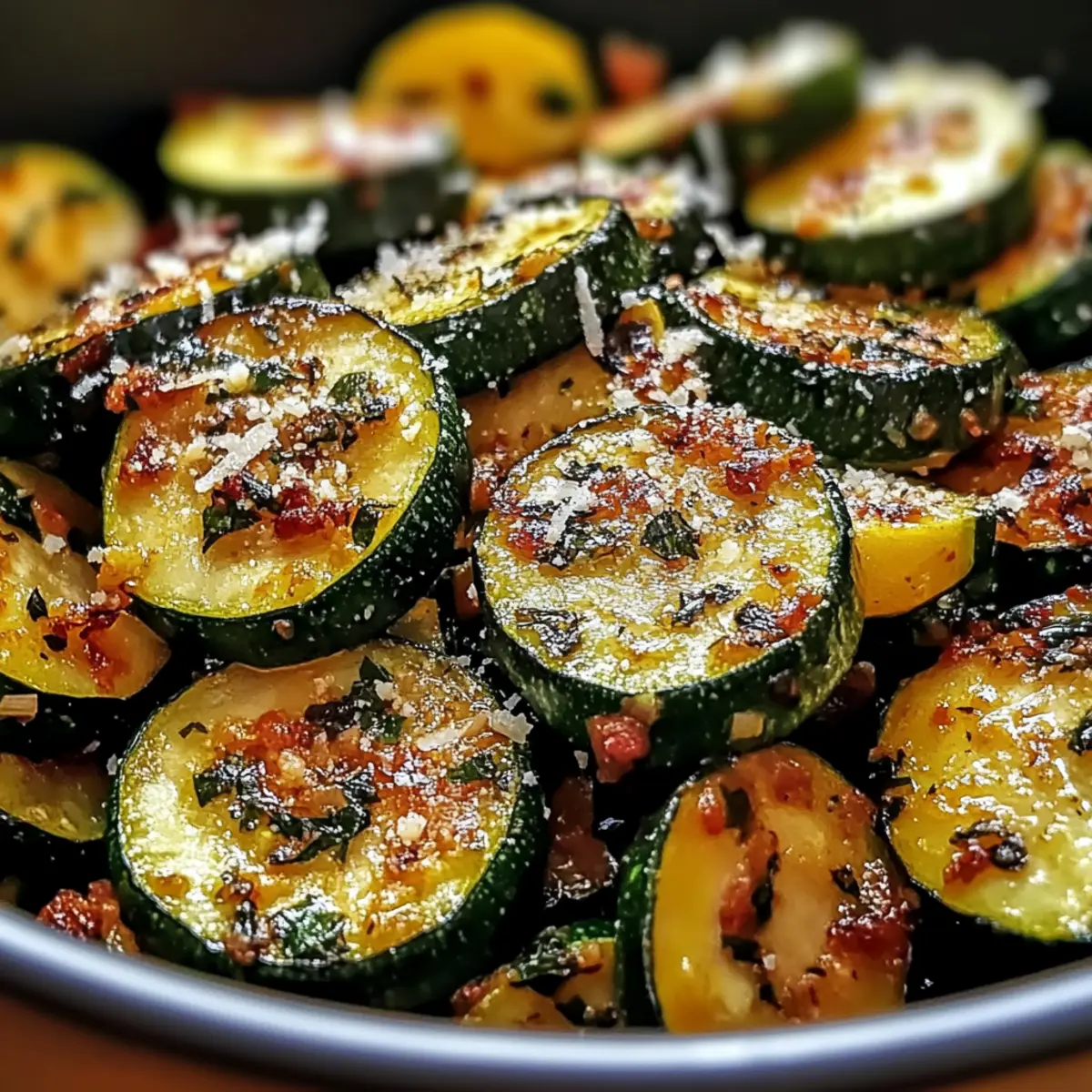 Garlic Parmesan Zucchini & Squash
