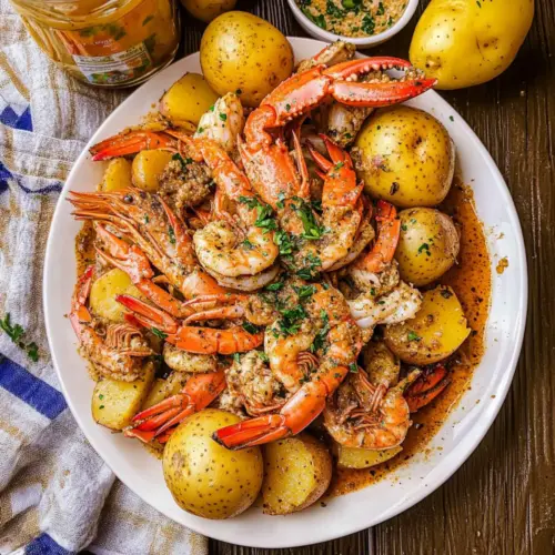 Cajun Seafood Boil with Garlic Butter Sauce