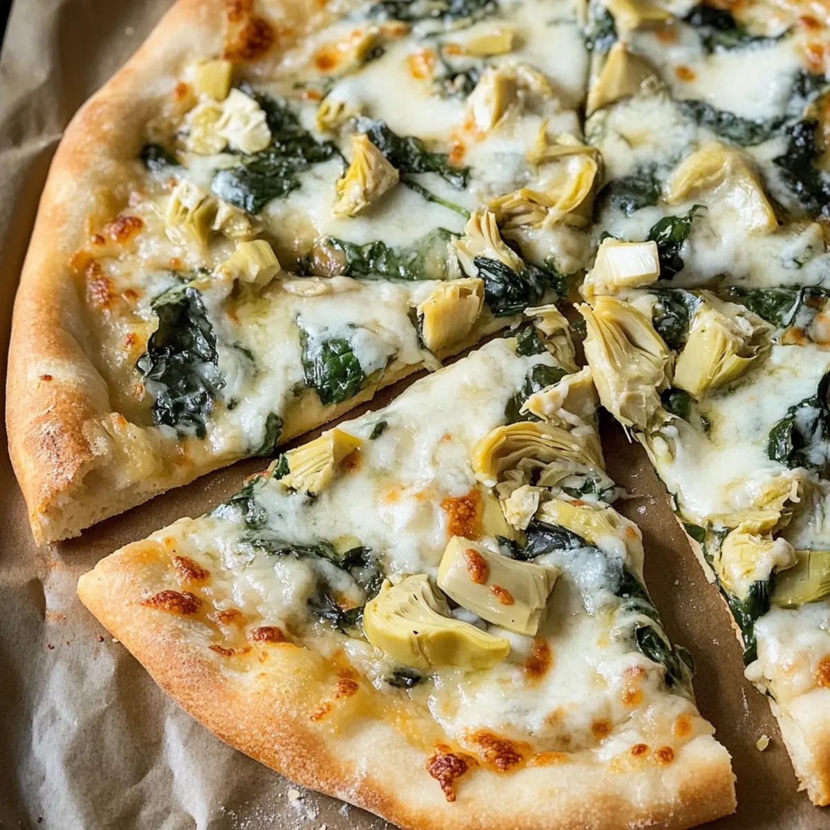 Spinach Artichoke Pizza