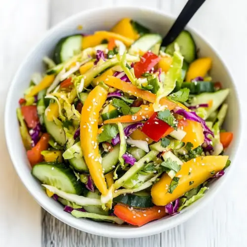 Mango Cucumber Summer Slaw