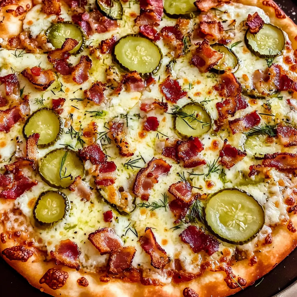 Bacon Pickle Pizza