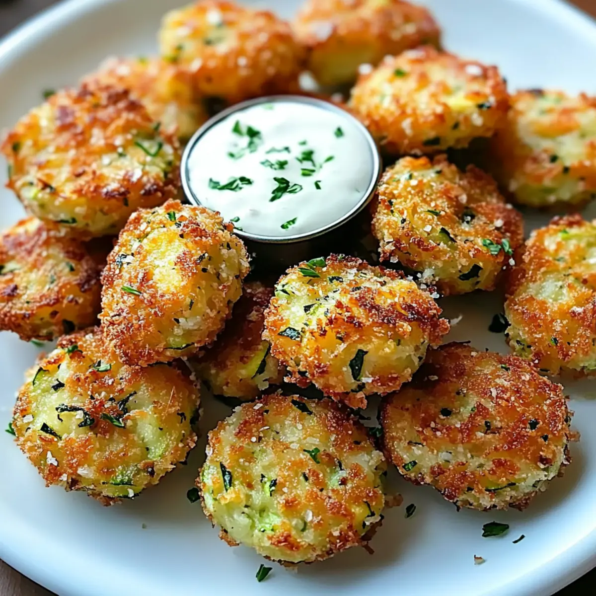Zucchini Garlic Bites
