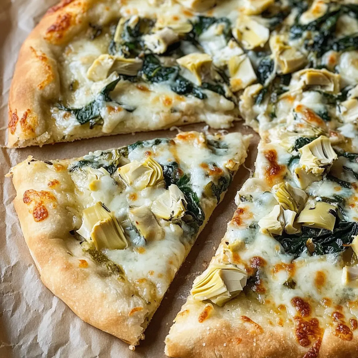 Spinach Artichoke Pizza