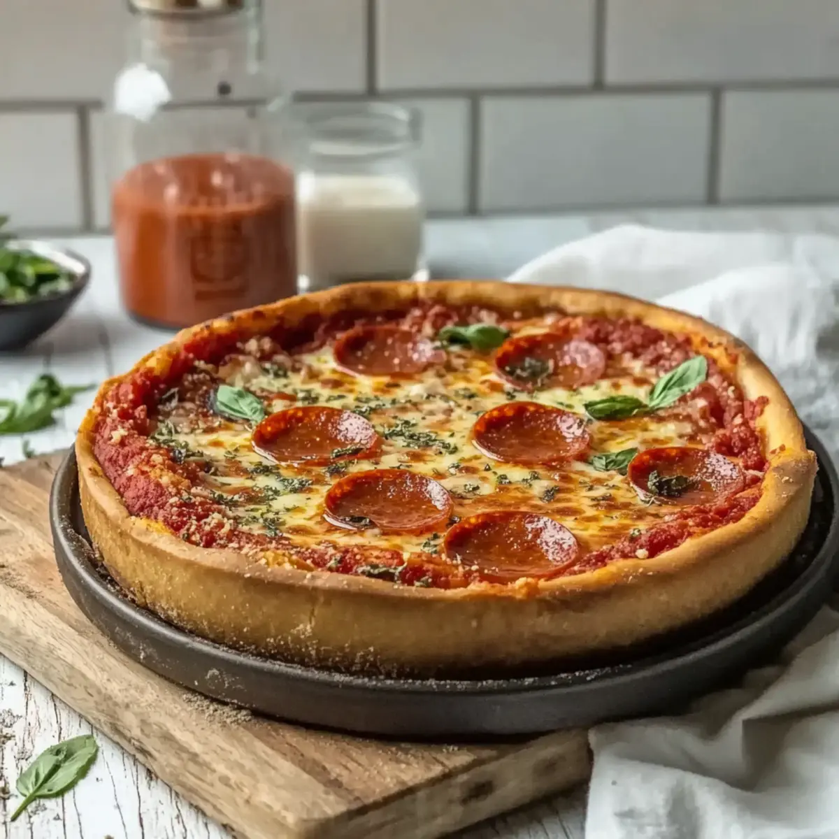 Chicago Style Deep Dish Pizza