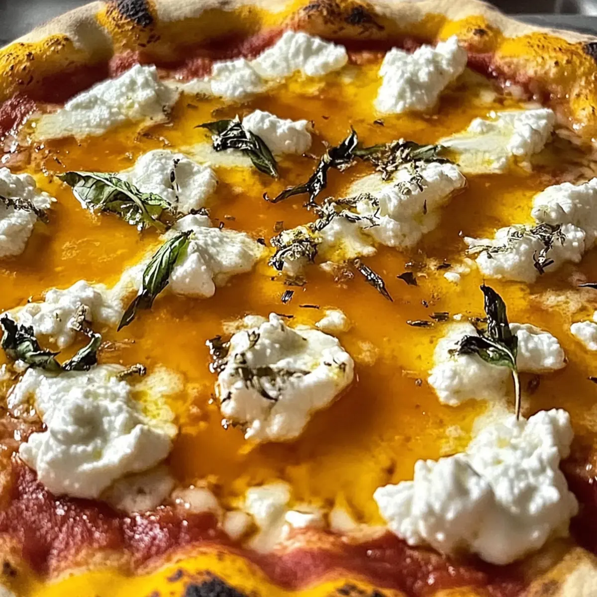Hot Honey Ricotta Pizza