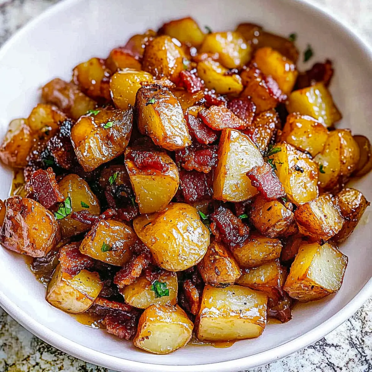 Honey Bacon Roasted Potatoes