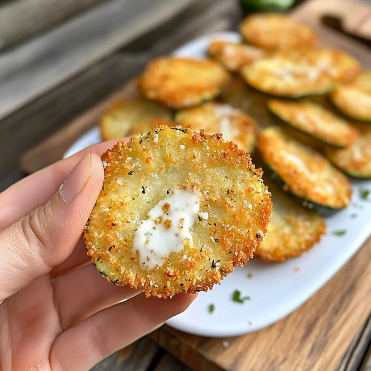 Crispy Air Fryer Breaded Zucchini Chips